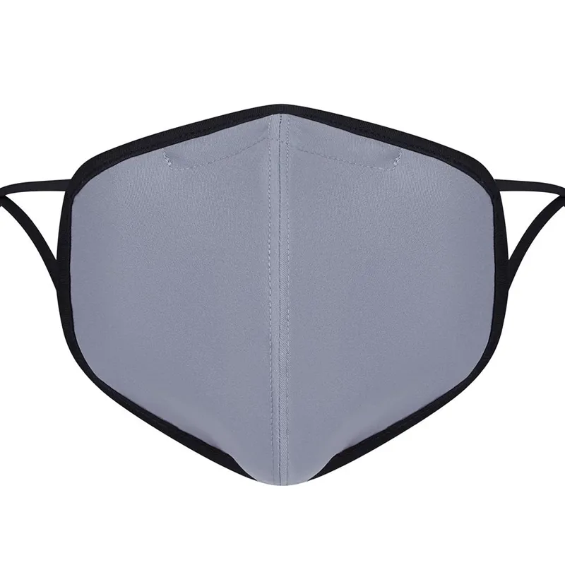 Face Mask Reusable Travel Mask with FREE Replaceable Filter - Grey-1